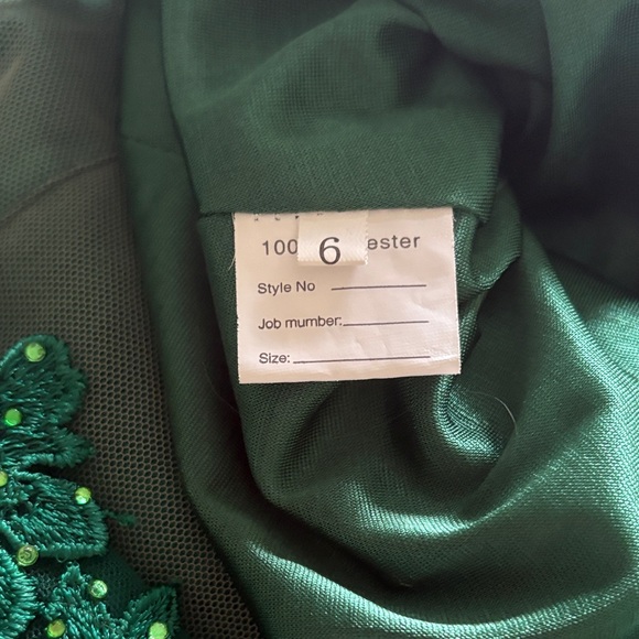 Kiss Prom Green Lace Audrey Hoco Dress - Picture 3 of 7